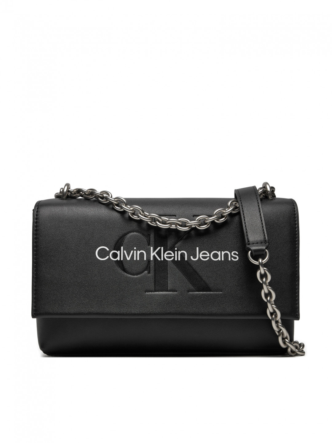 Calvin Klein Jeans Kabelka Sculpted Ew Flat W Chain25 Mono K60K612221 Černá