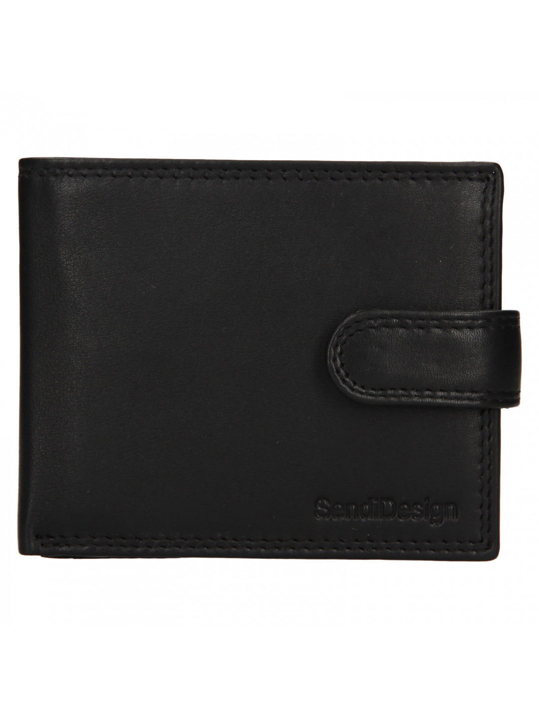 Pánská kožená peněženka SendiDesign Trejb – černá