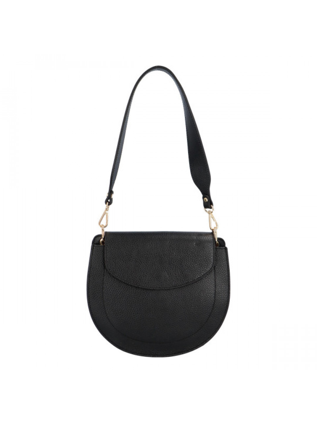 Dámská kožená kabelka přes rameno černá – ItalY Amanda