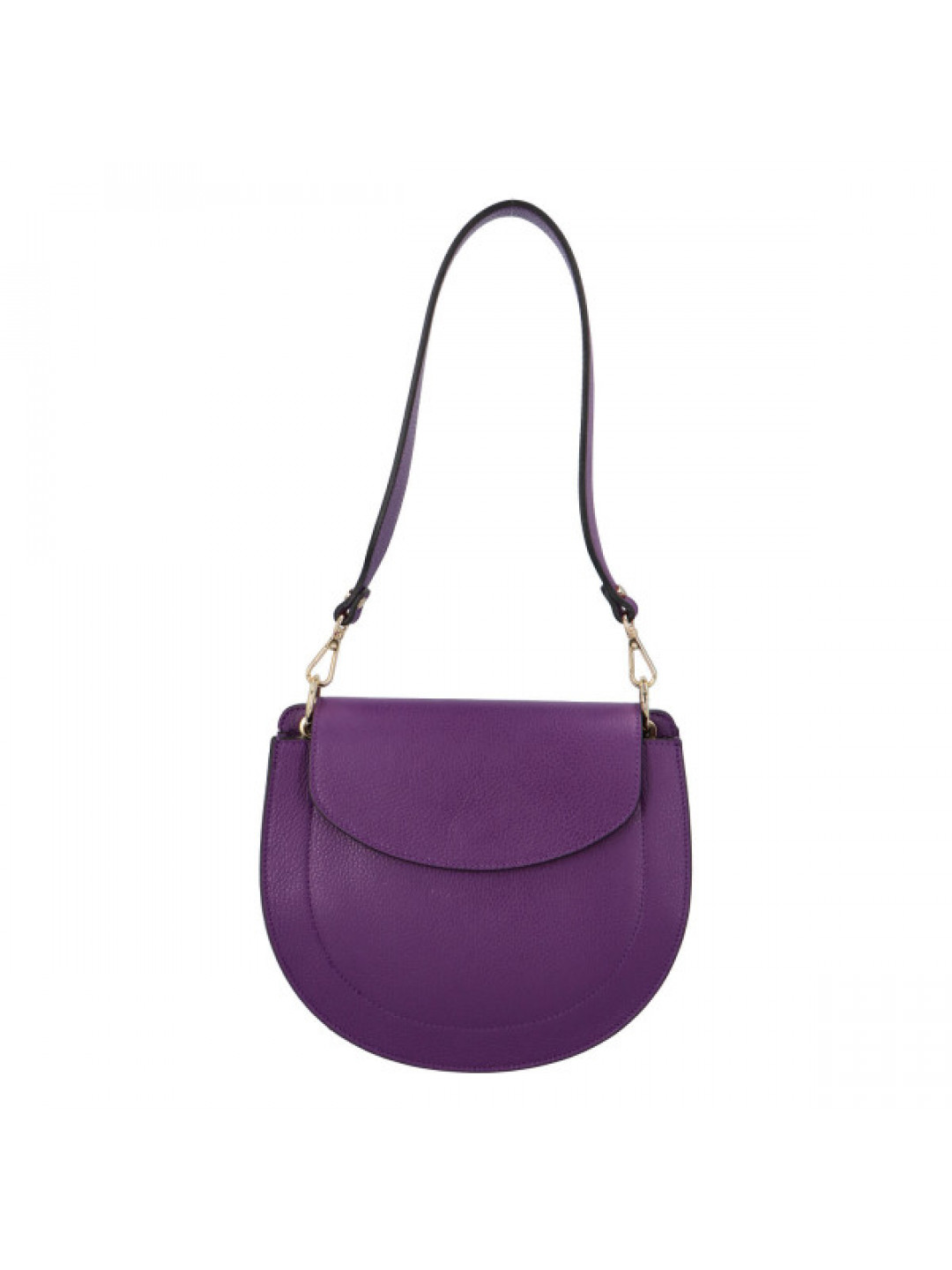Dámská kožená kabelka přes rameno fialová – ItalY Amanda