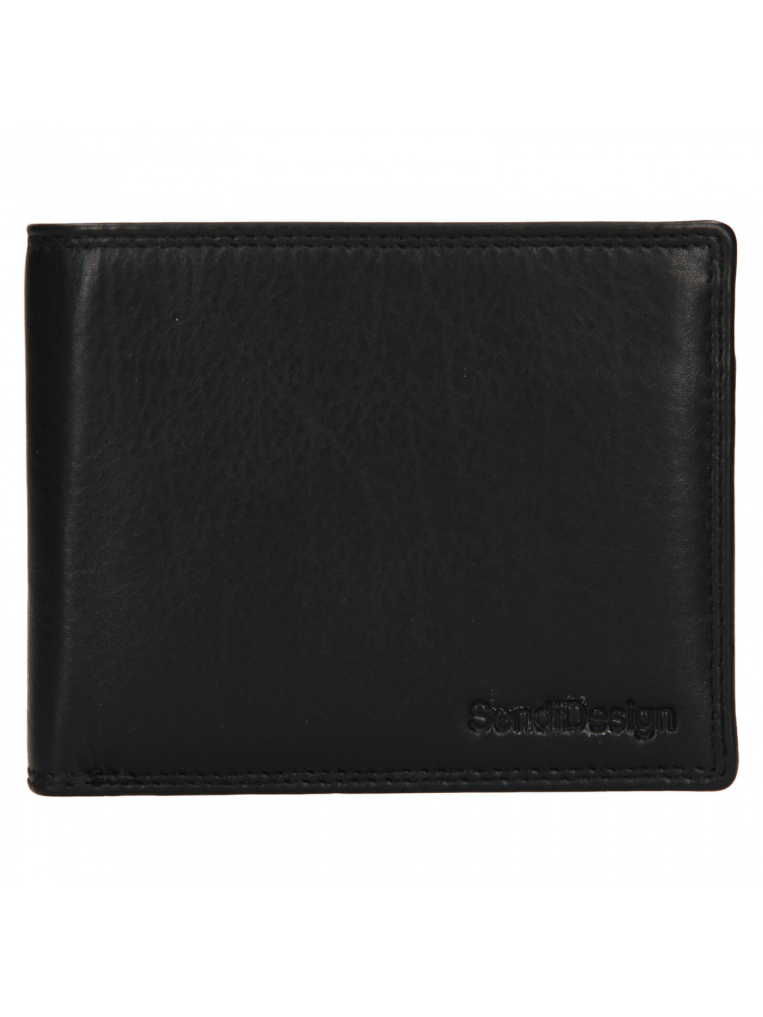 Pánská kožená peněženka SendiDesign Meteres – černá