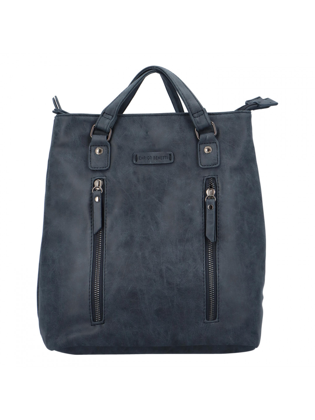 Dámský stylový batoh kabelka tmavě modrý – Enrico Benetti Brisaus