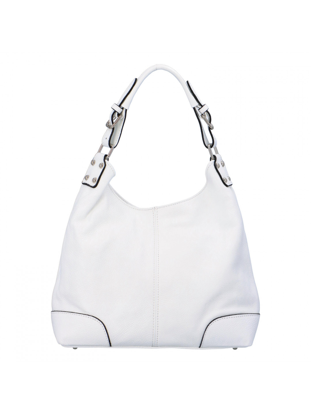 Dámská kožená kabelka bílá – ItalY Inpelle