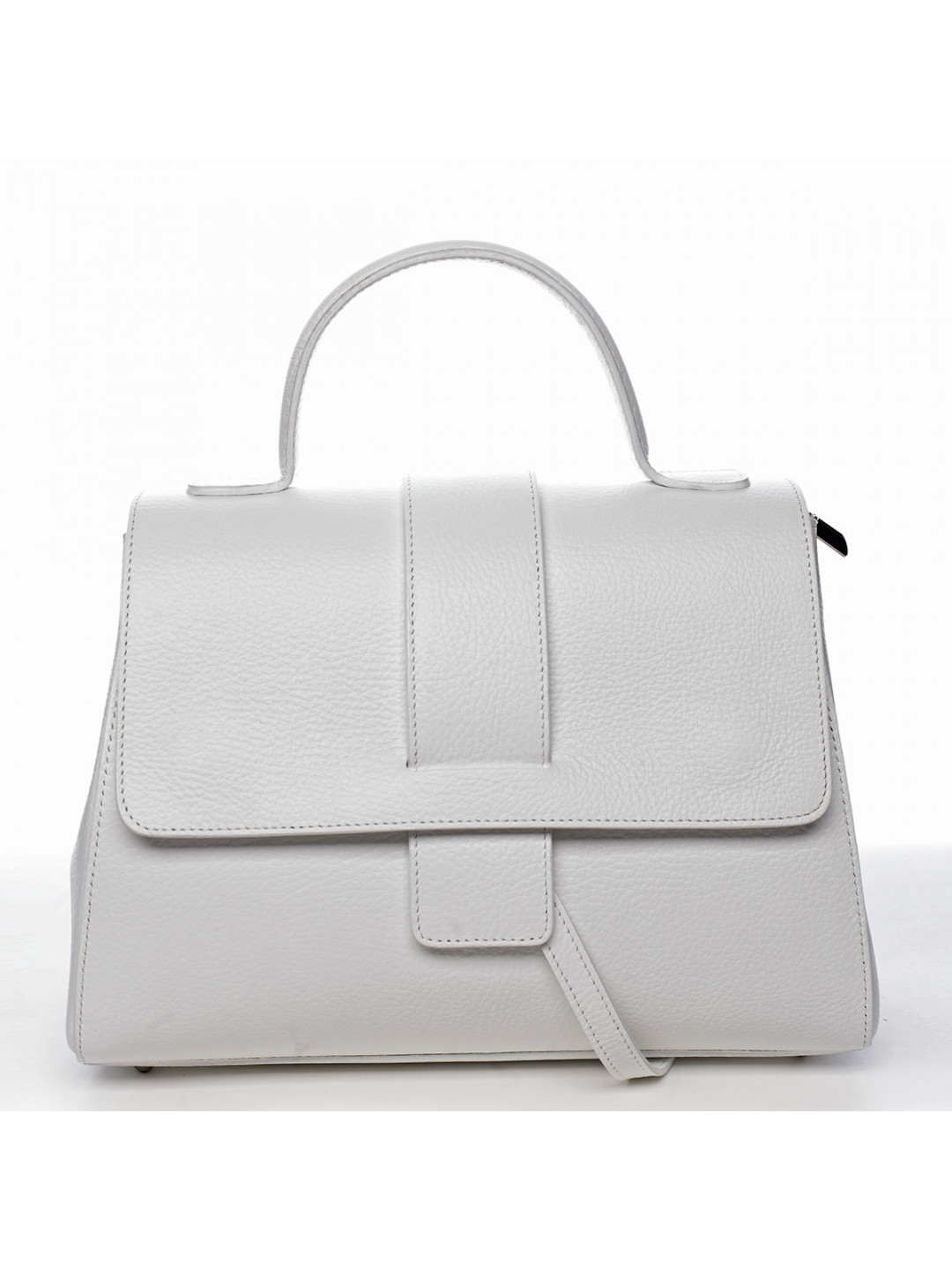 Dámská kožená kabelka bílá – ItalY Lauren