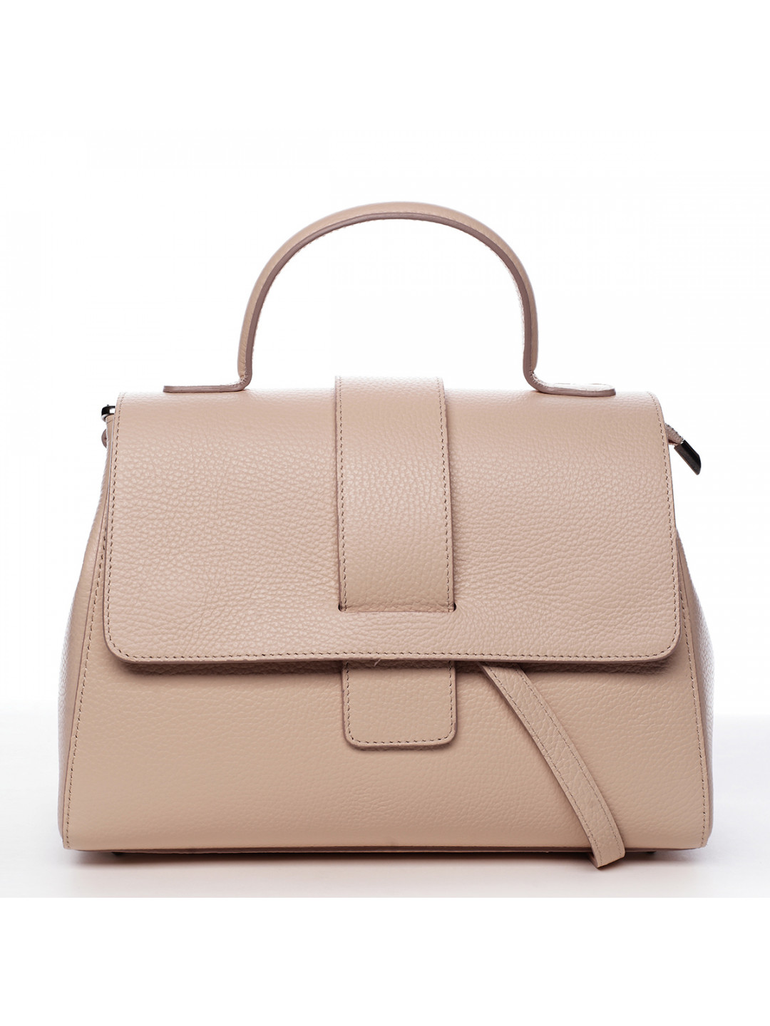 Dámská kožená kabelka světle růžová – ItalY Lauren