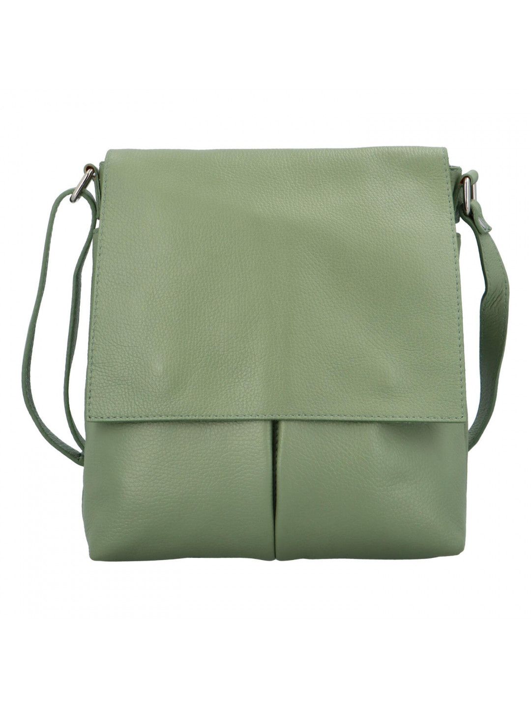 Dámská kožená kabelka bledě zelená – ItalY Ellie