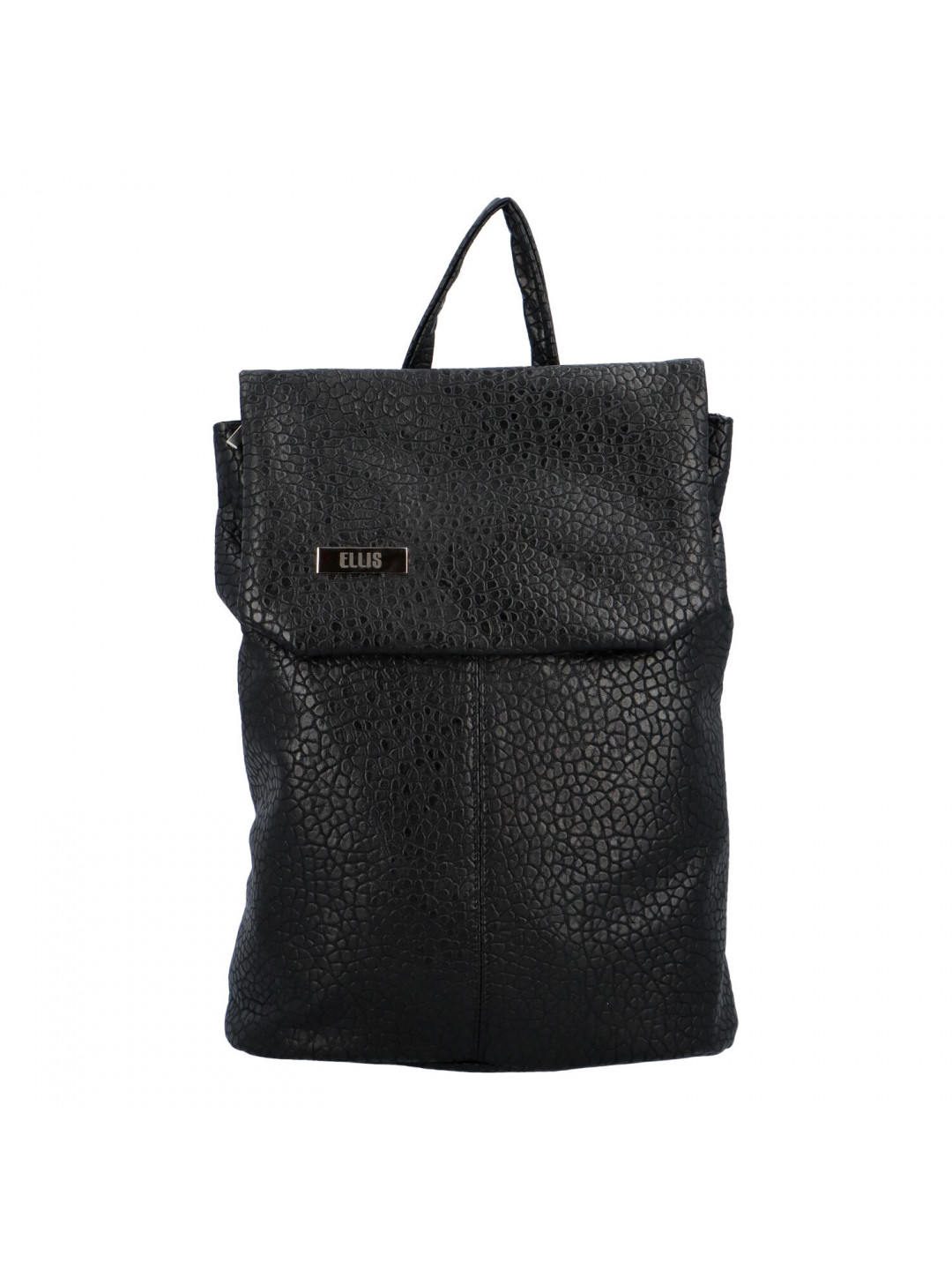 Větší měkký dámský moderní černý batoh – Ellis Elizabeth El