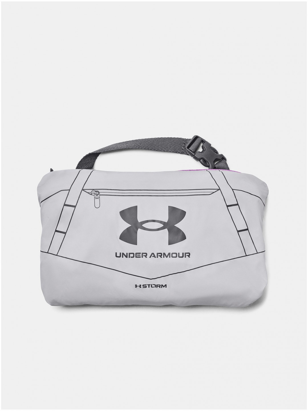 Světle šedá dámská sportovní taška Under Armour UA Undeniable 5 0 XS Pkble-GRY
