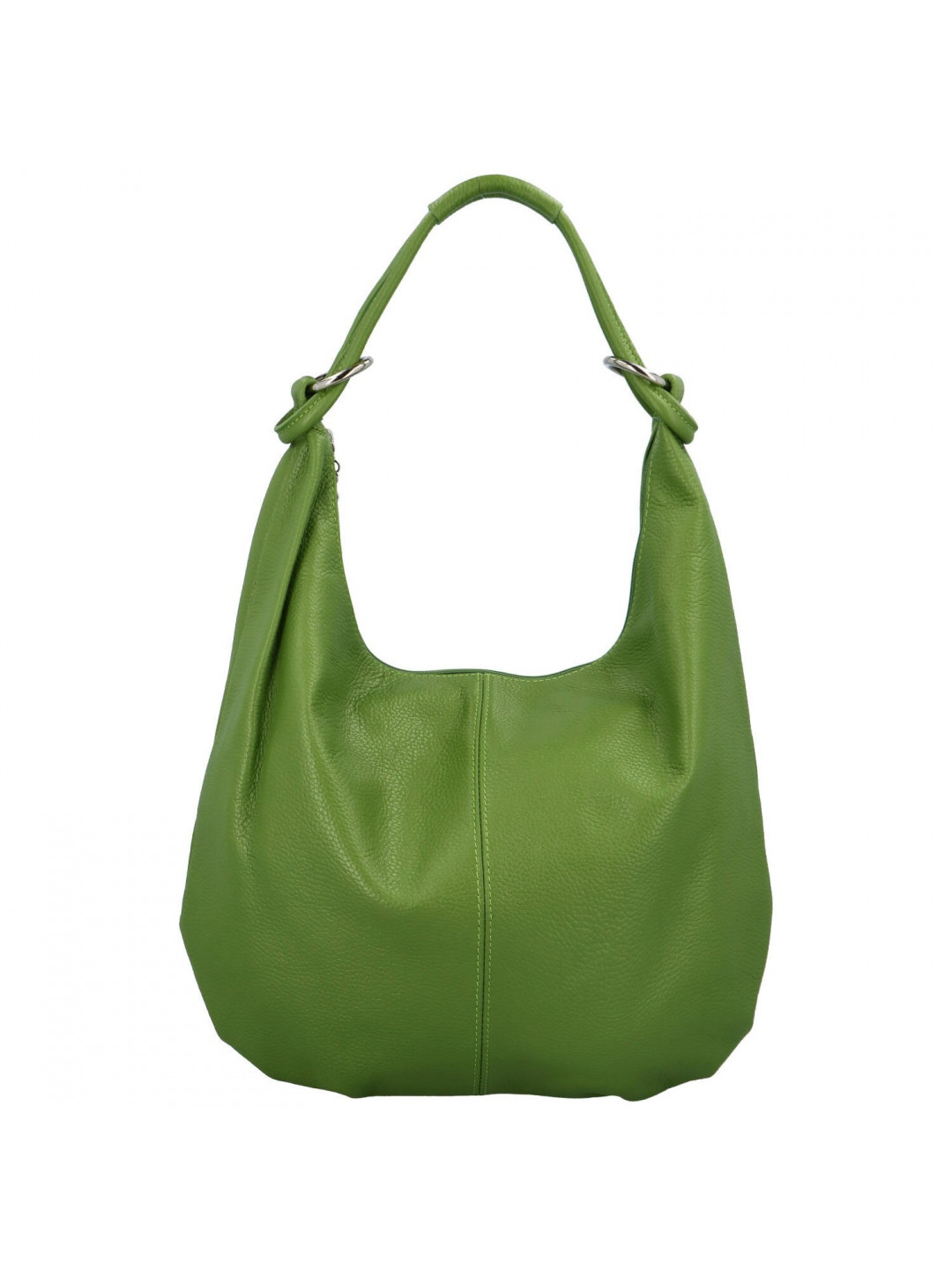 Dámská kožená kabelka přes rameno zelená – Delami Avera