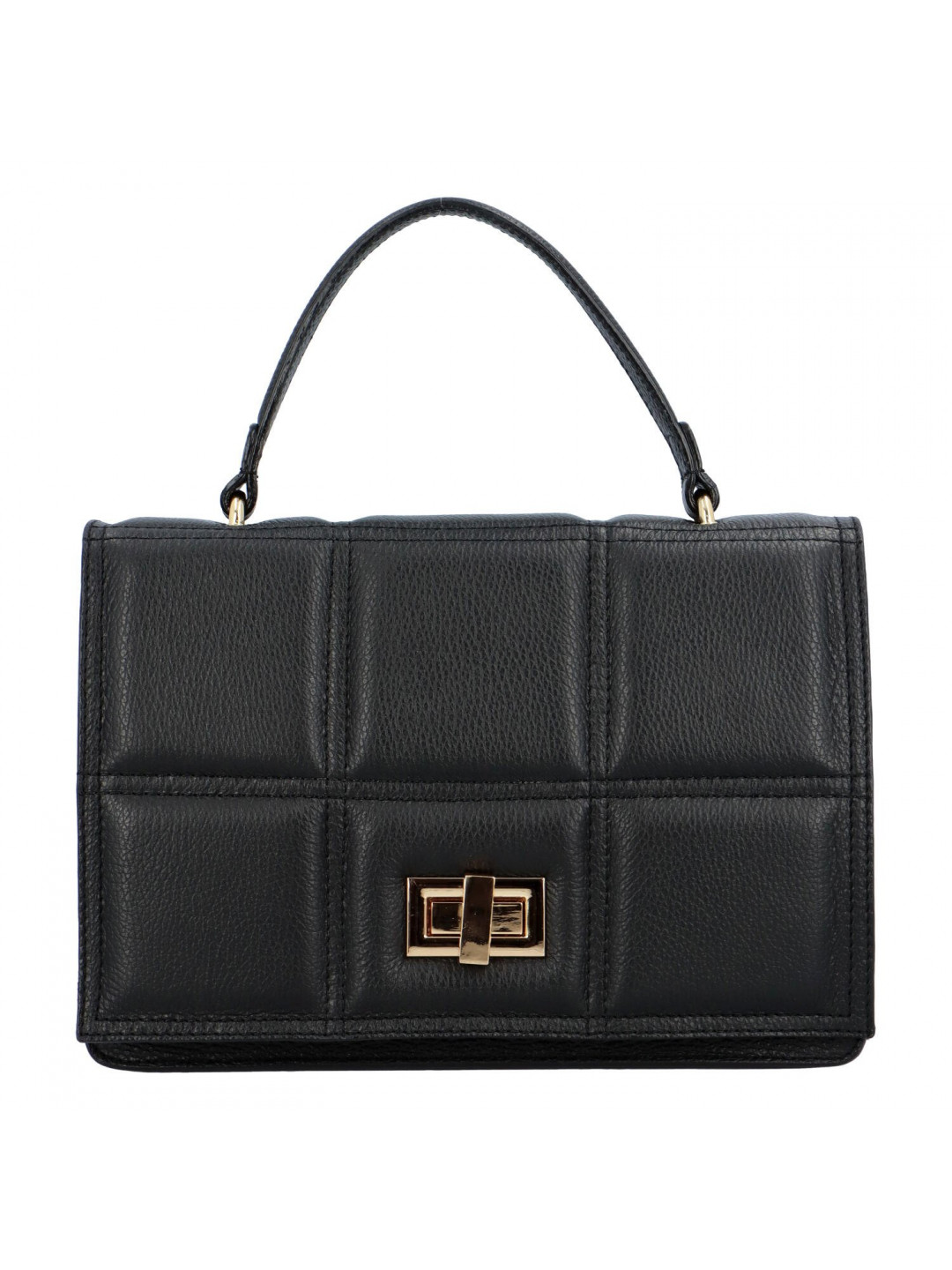 Dámská kožená kabelka do ruky černá – ItalY Diana