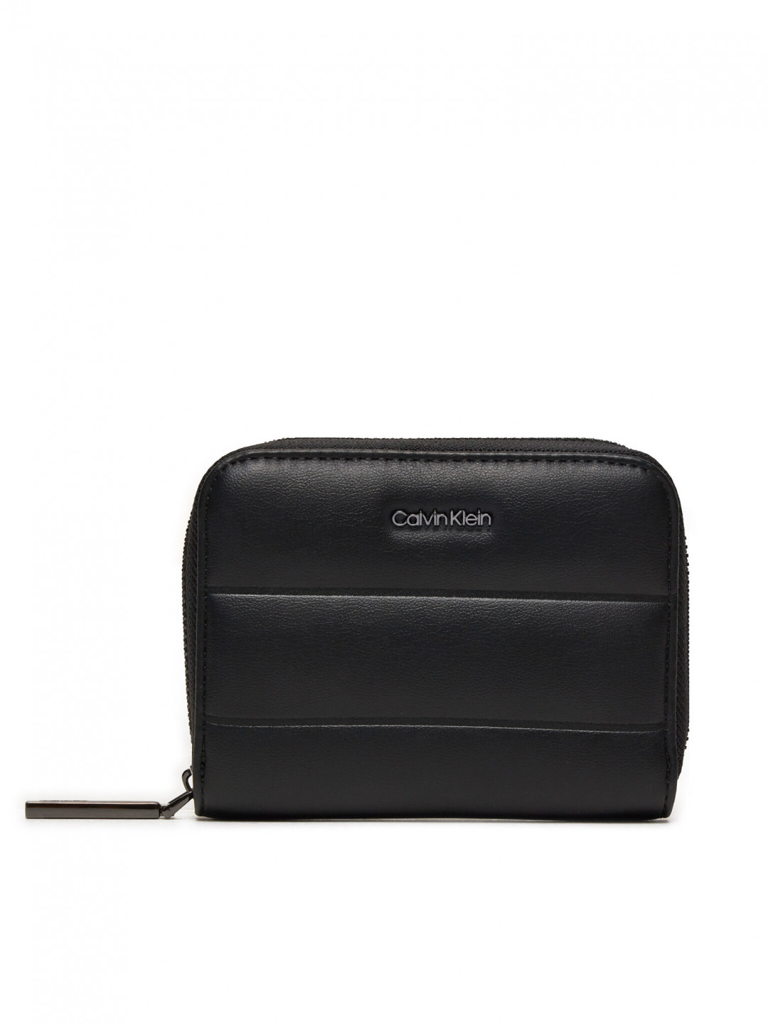 Calvin Klein Malá dámská peněženka Line Quilt Medium Zip Around K60K612201 Černá