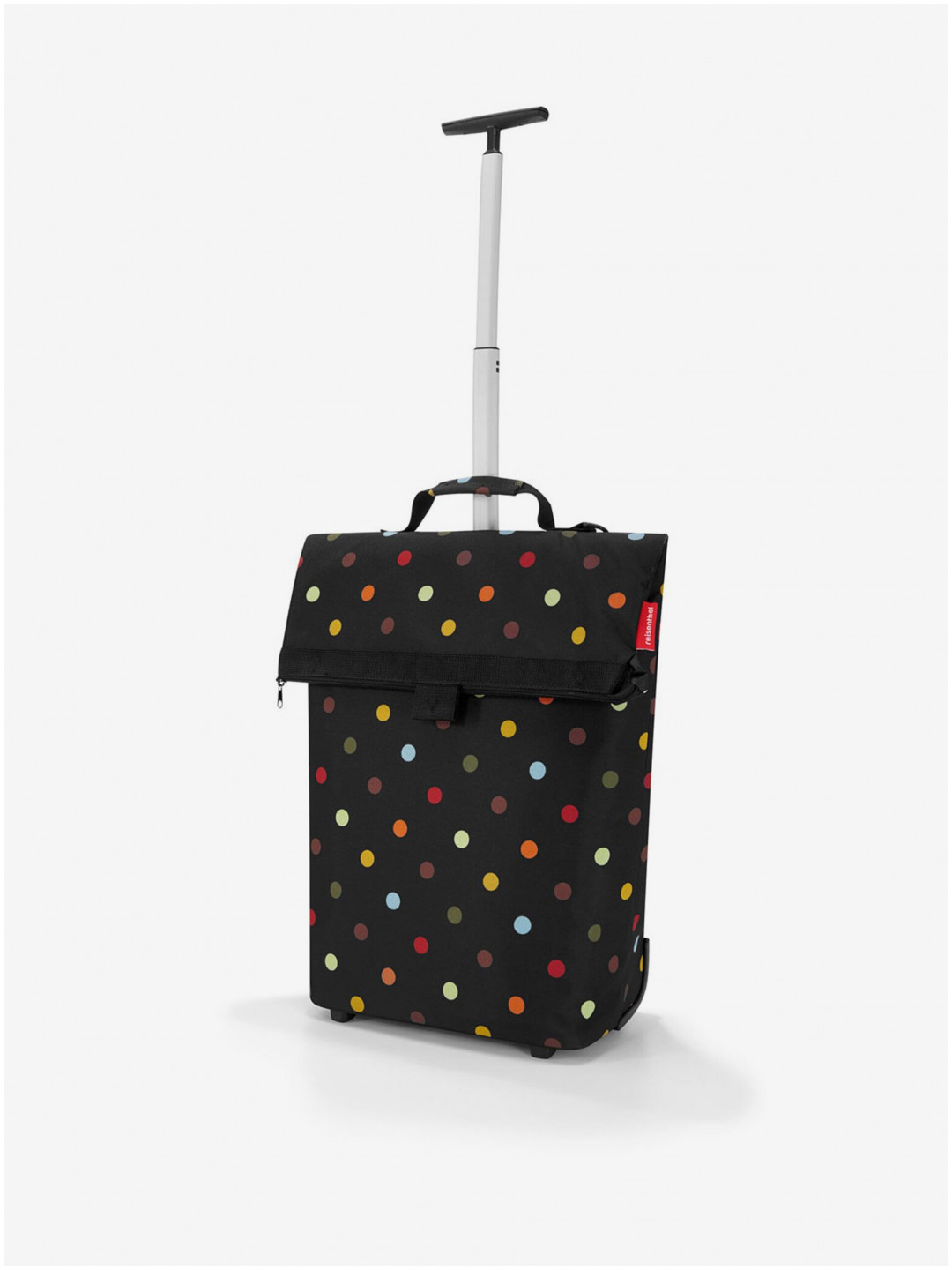Černá dámská cestovní taška s puntíky Reisenthel Trolley M Dots