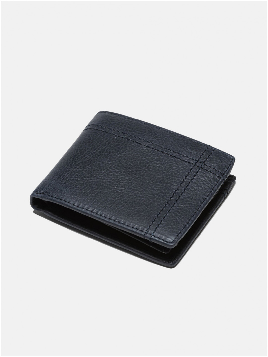 Tmavě modrá pánská kožená peněženka Edoti
