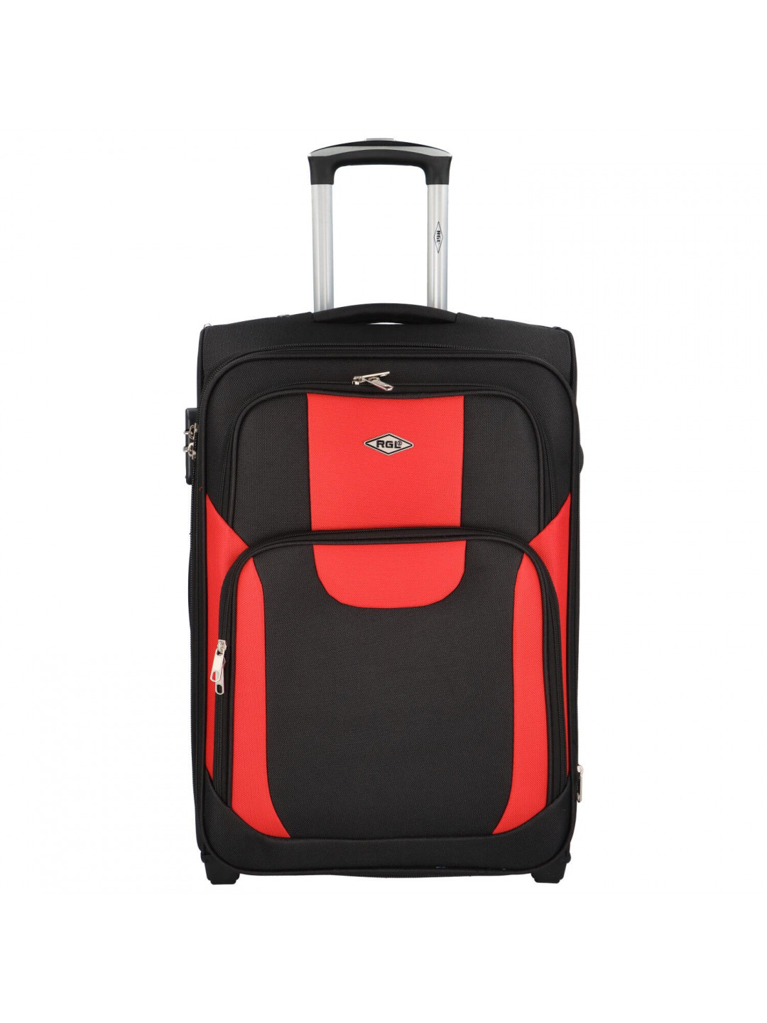 Cestovní kufr černo červený – RGL Bond L