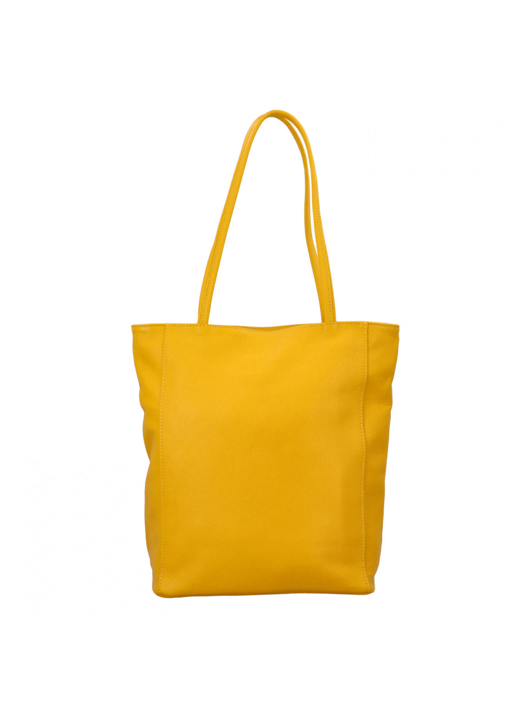 Luxusní dámská kožená kabelka Jane žlutá