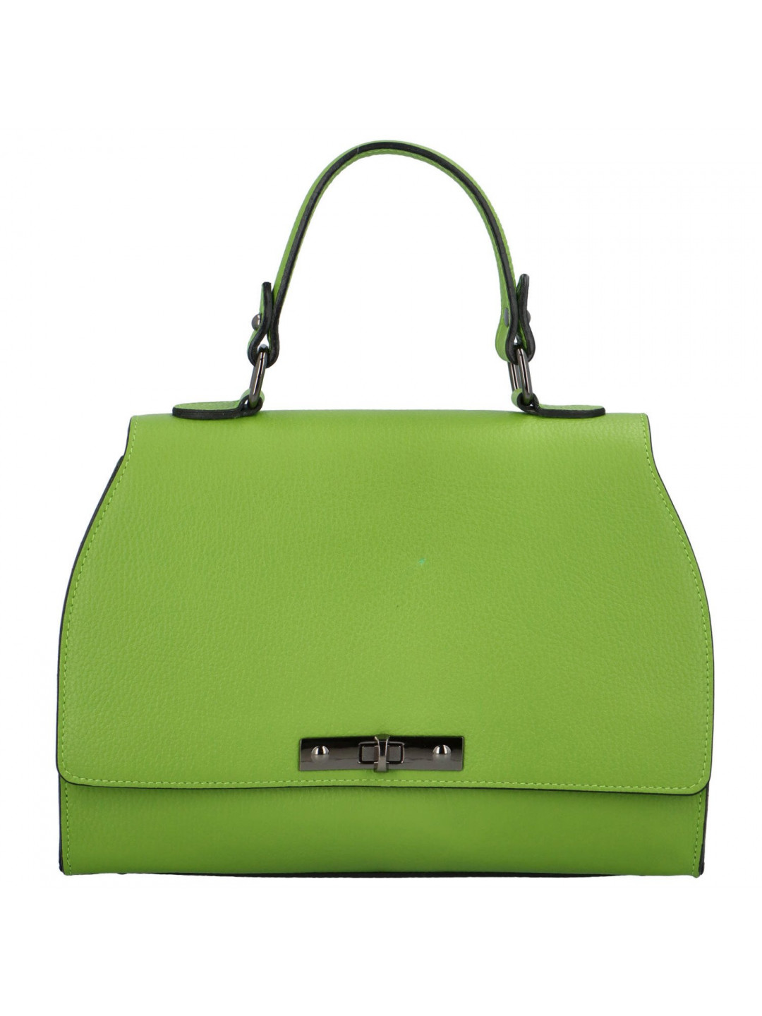 Kožená dámská kufříková kabelka do ruky Byrald zelená