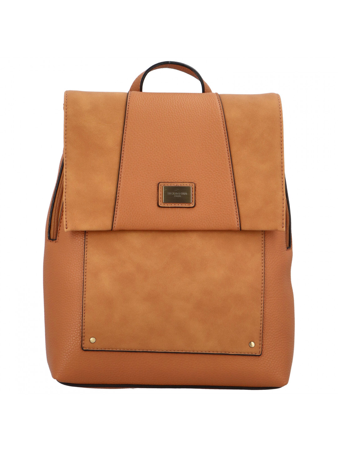 Luxusní dámský batoh světle hnědý – Hexagona Ashim