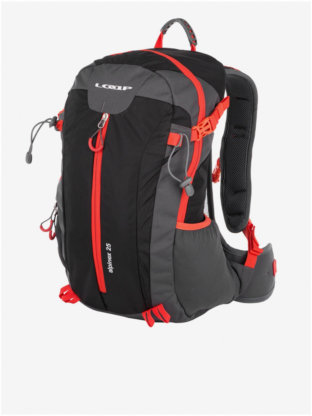 Červeno-černý turistický batoh 25 l LOAP Alpinex 25