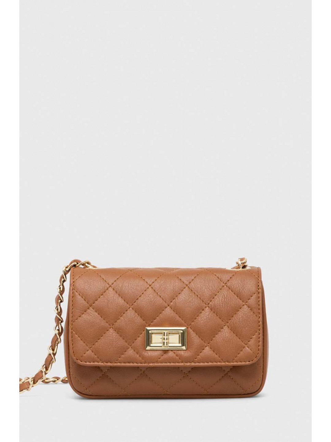 Kožená kabelka Answear LAB hnědá barva