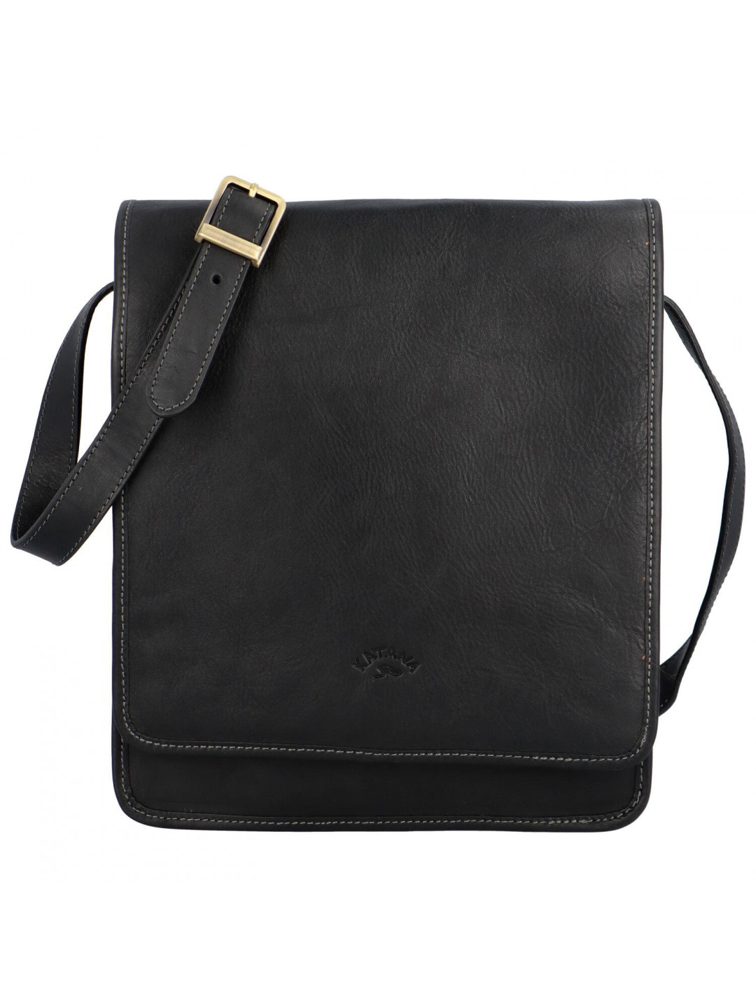 Luxusní pánská kožená taška Katana Eveto černá