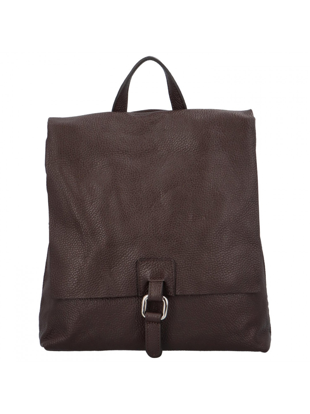 Dámský kožený batůžek kabelka tmavě hnědý – ItalY Francesco