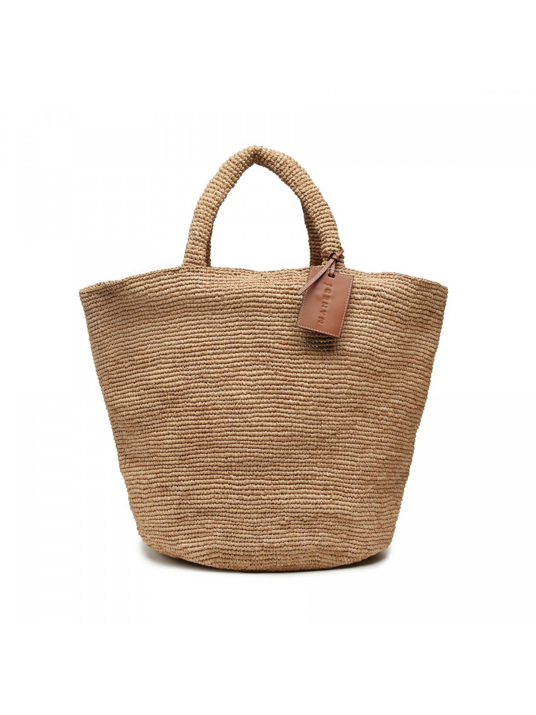 Kabelka Manebi Natural Raffia Summer Bag V 2 2 AD Hnědá