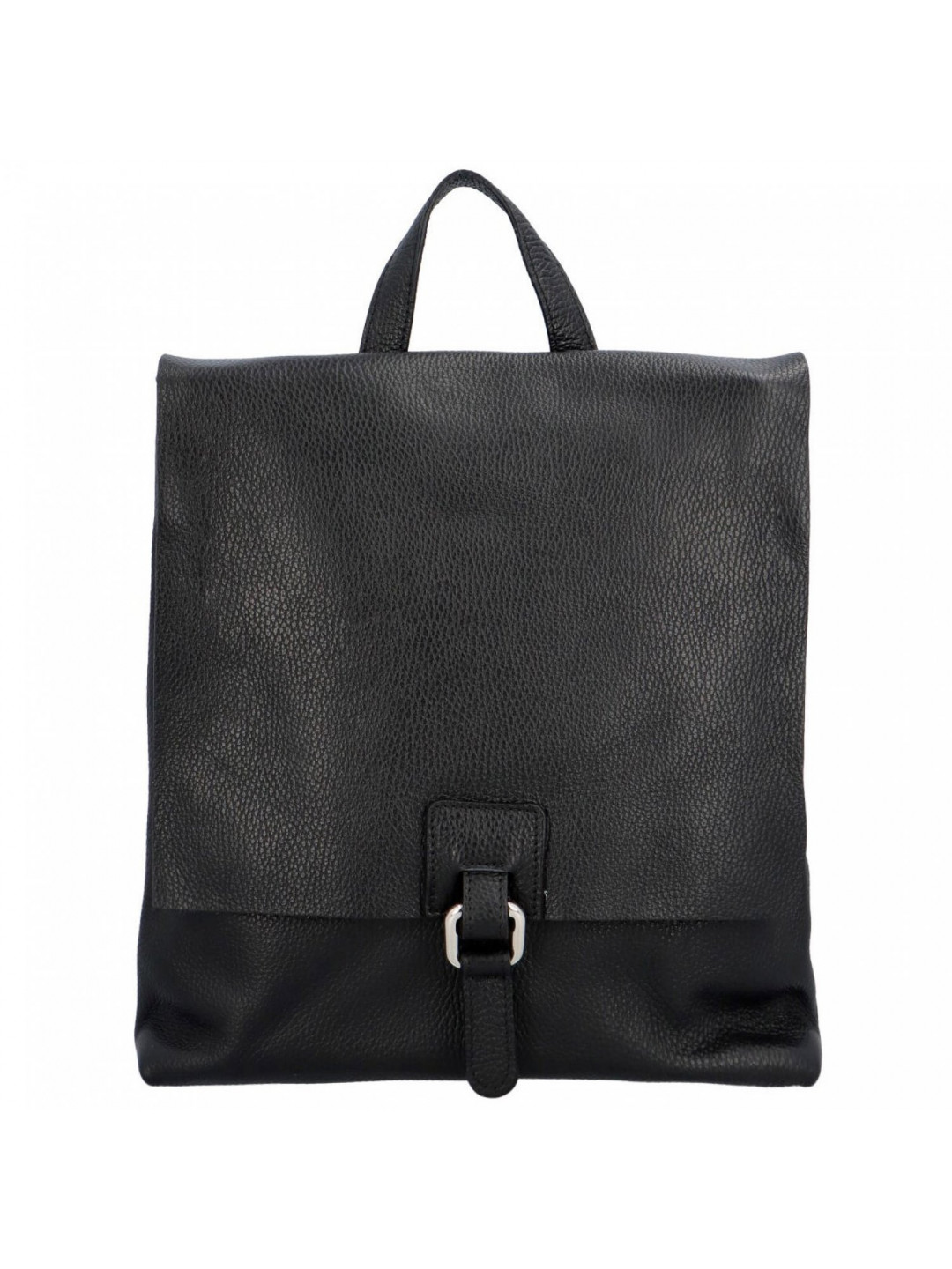 Dámský kožený batůžek kabelka černý – ItalY Francesco