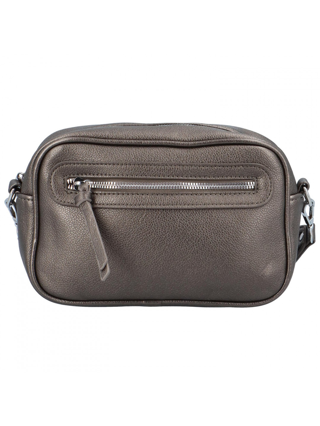 Dámská crossbody kabelka stříbrná – Paolo bags Vasco