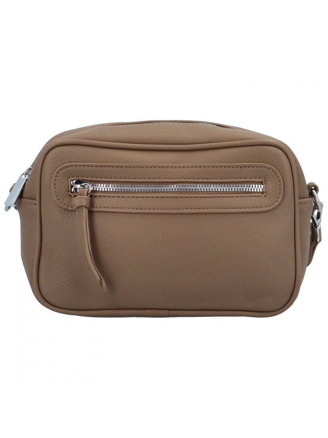 Dámská crossbody kabelka tmavě béžová – Paolo bags Vasco
