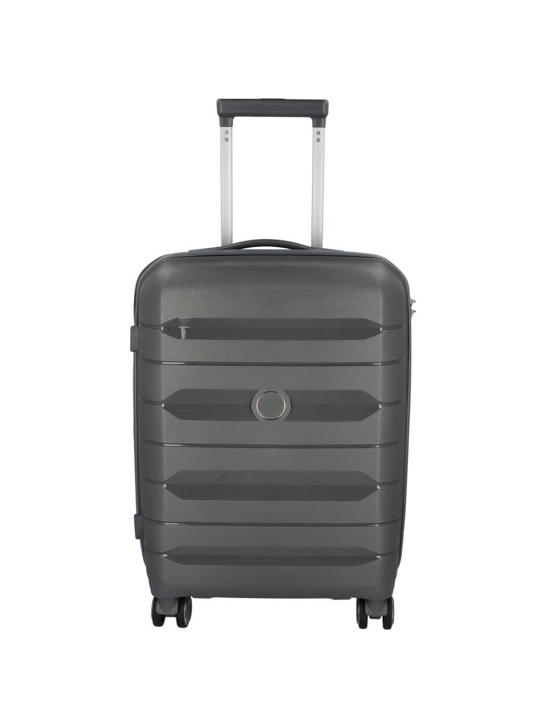 Cestovní plastový kufr Hesol velikost S tmavě šedá