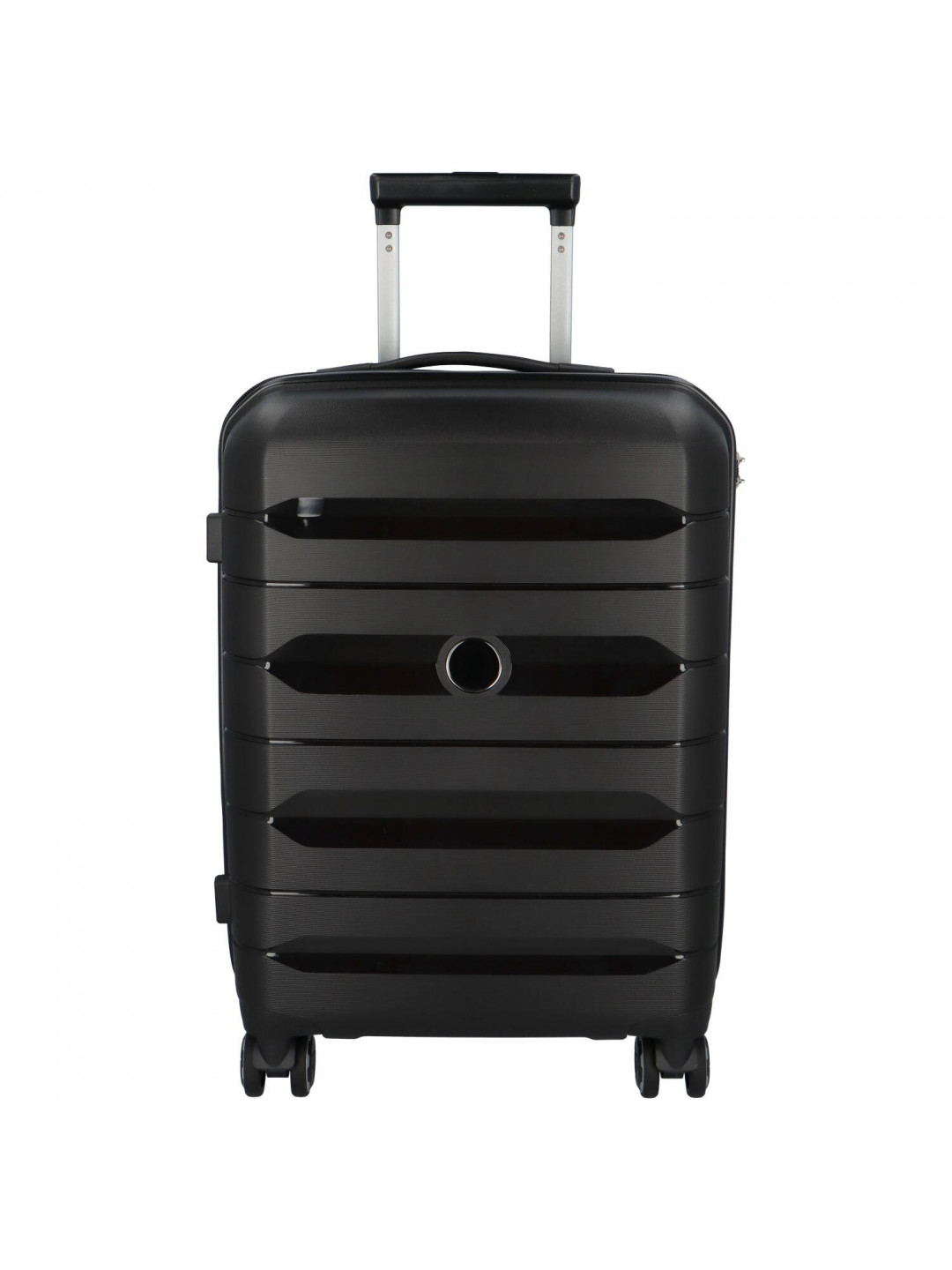 Cestovní plastový kufr Hesol velikost S černá