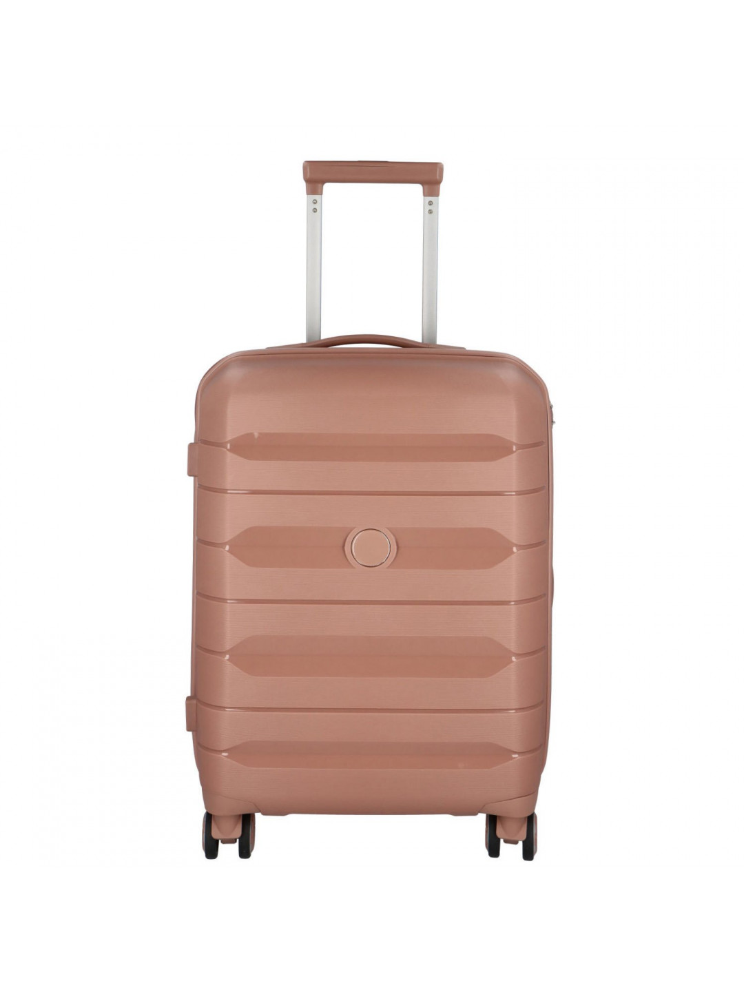 Cestovní plastový kufr Hesol velikost S starorůžová