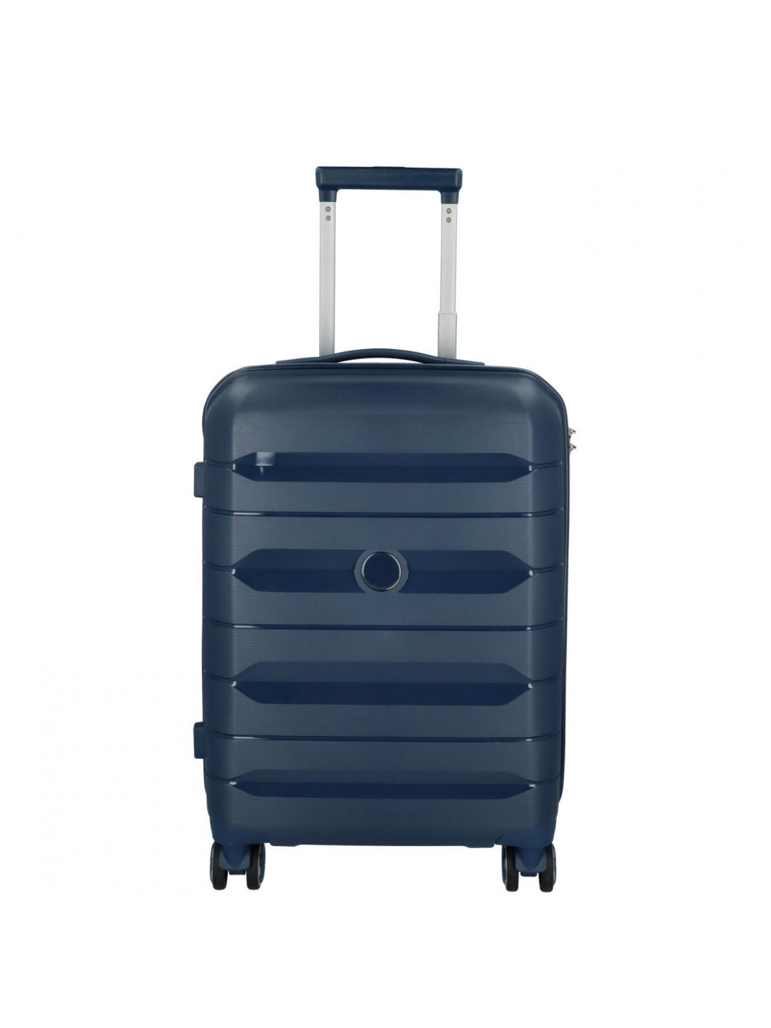 Cestovní plastový kufr Hesol velikost S tmavě modrá