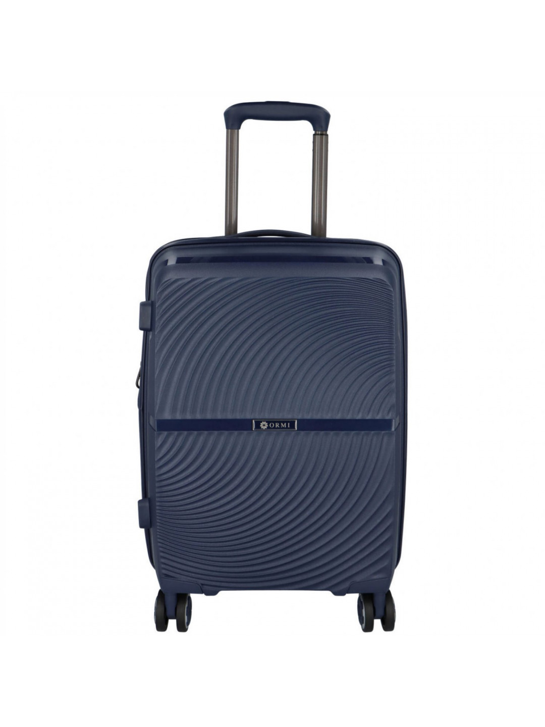 Cestovní plastový kufr Darex velikosti S tmavě modrý