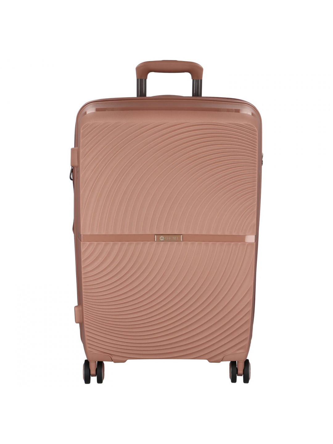 Cestovní plastový kufr Darex velikosti L starorůžový