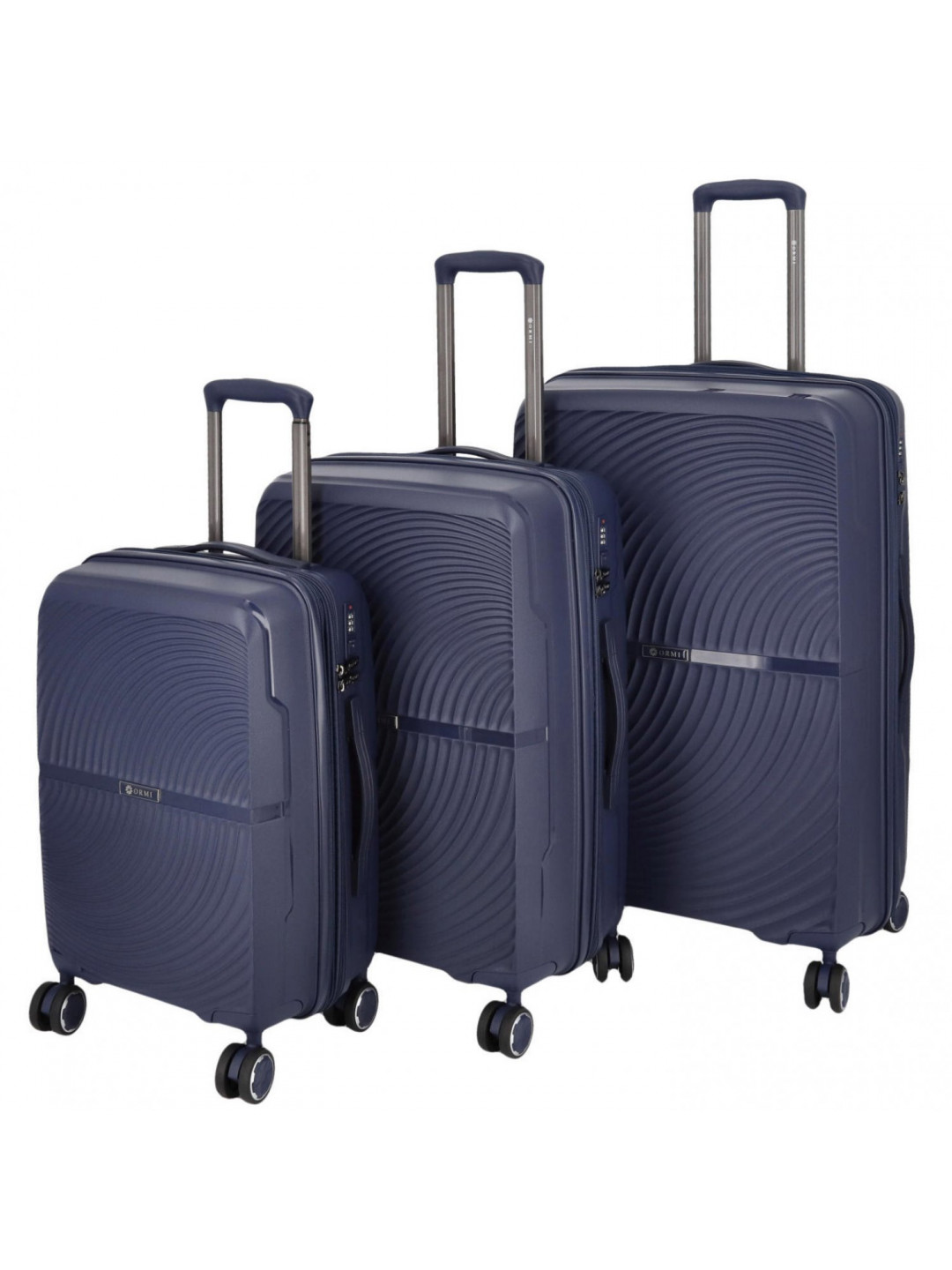 Cestovní plastový kufr Darex SADA tmavě modrá