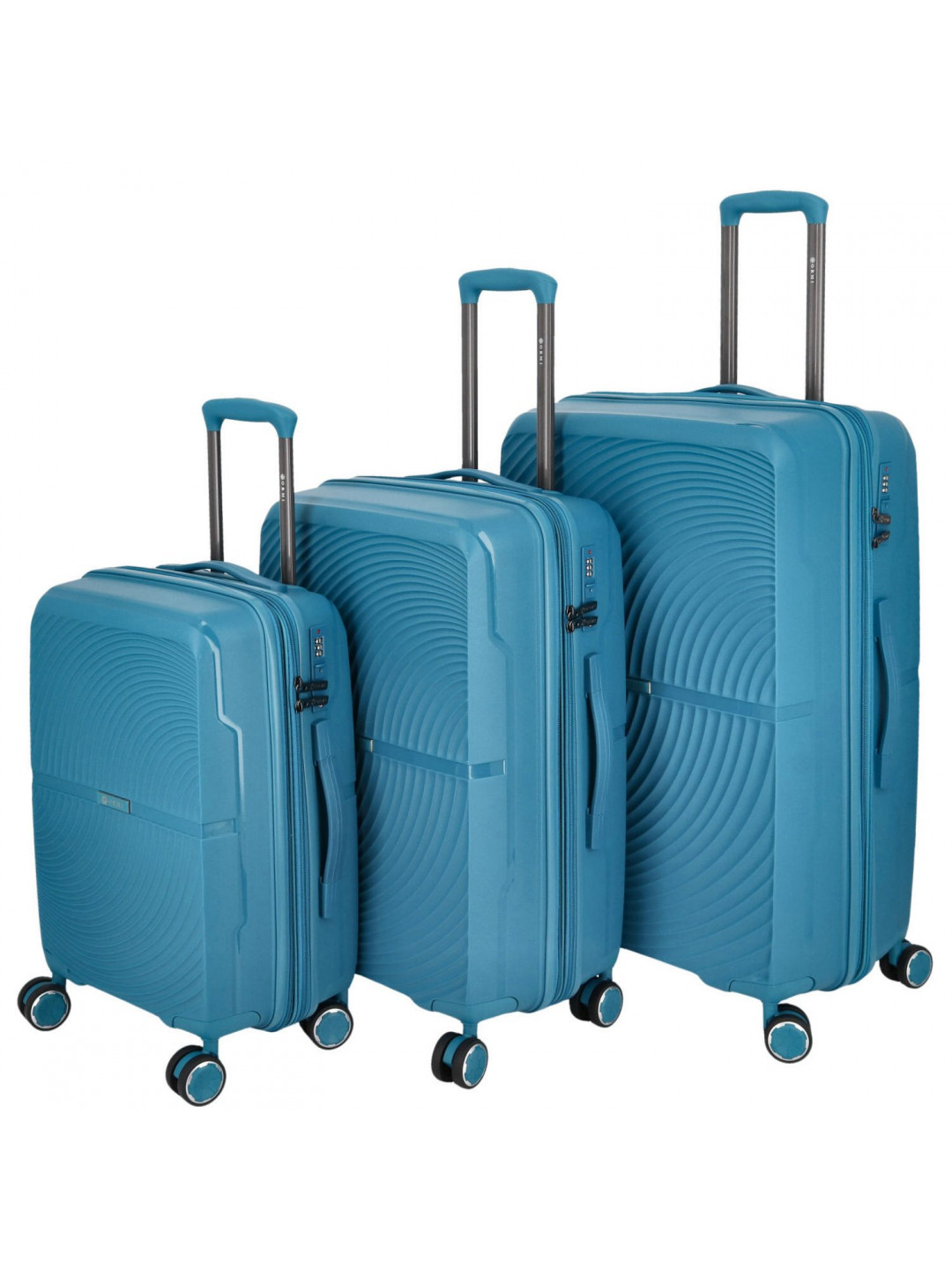 Cestovní plastový kufr Darex SADA tyrkysová
