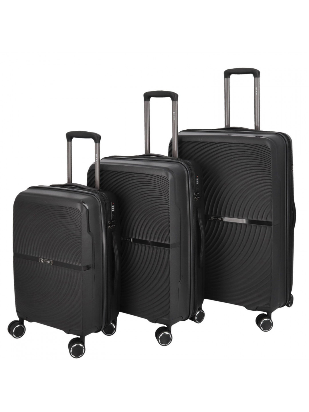 Cestovní plastový kufr Darex SADA černá