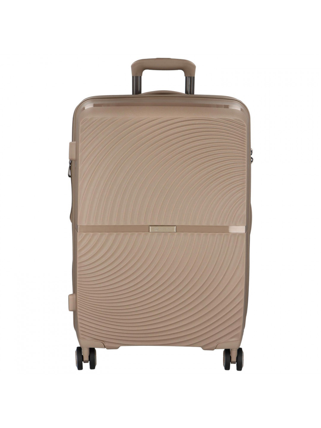 Cestovní plastový kufr Darex velikosti M béžový
