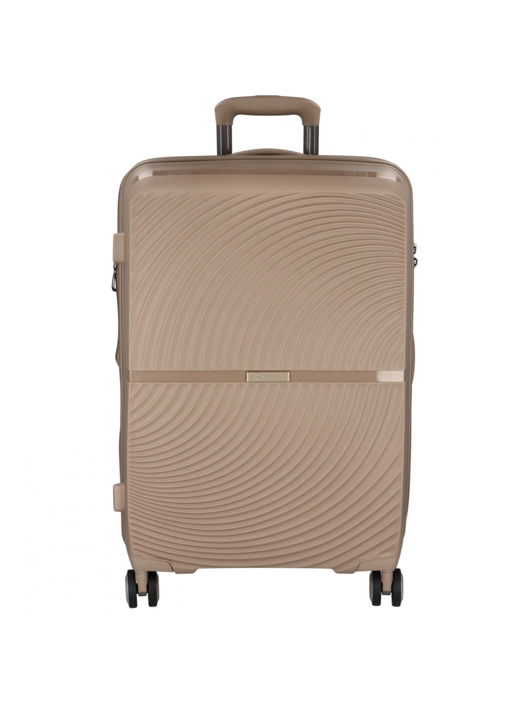 Cestovní plastový kufr Darex velikosti L béžový