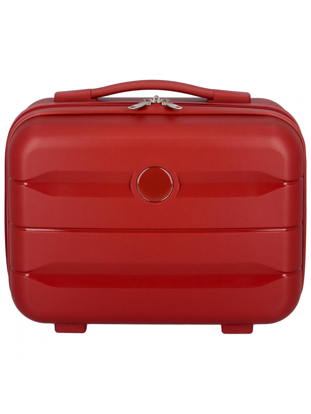 Cestovní plastový kufr tmavě červený – Ormi Rochus XS