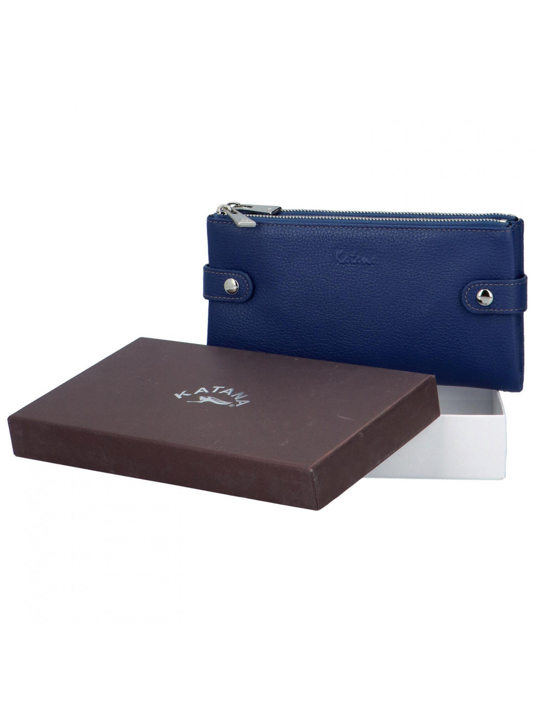 Dámská kožená peněženka modrá – Katana Mullina