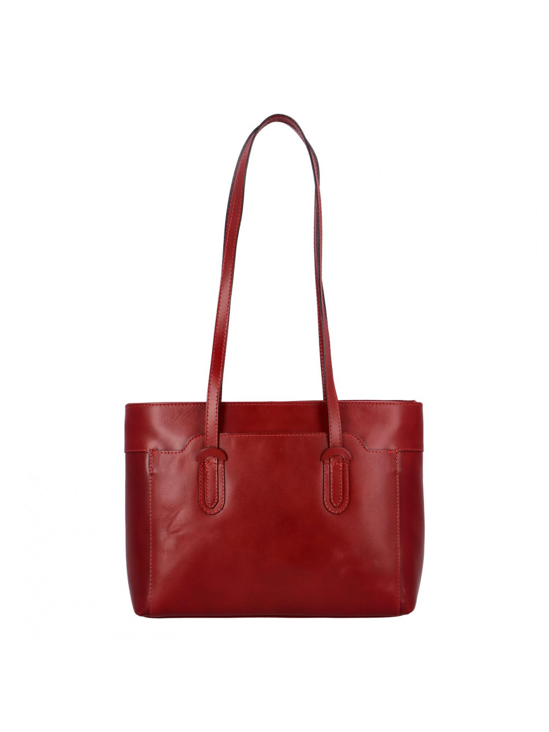 Tmavě červená kožená kabelka přes rameno – ItalY Yuramica