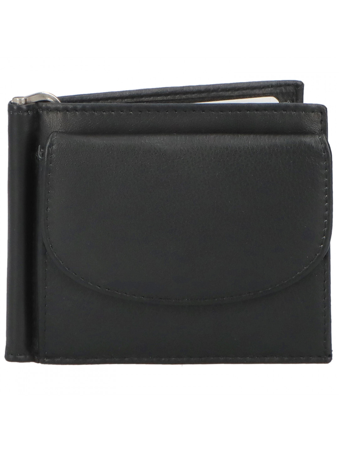 Malá pánská kožená peněženka černá – Tomas Poulis