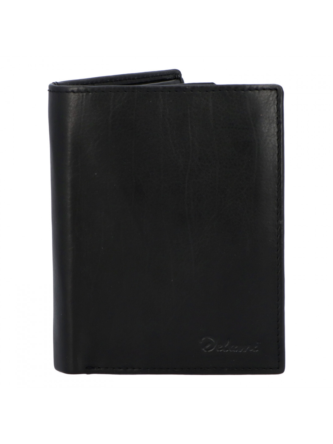 Pánská kožená peněženka černá – Delami 8702