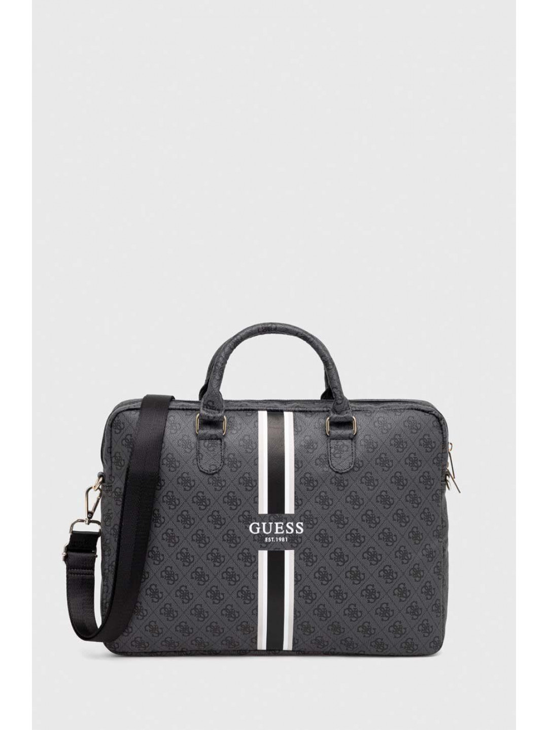 Taška na notebook Guess Torba na laptopa šedá barva