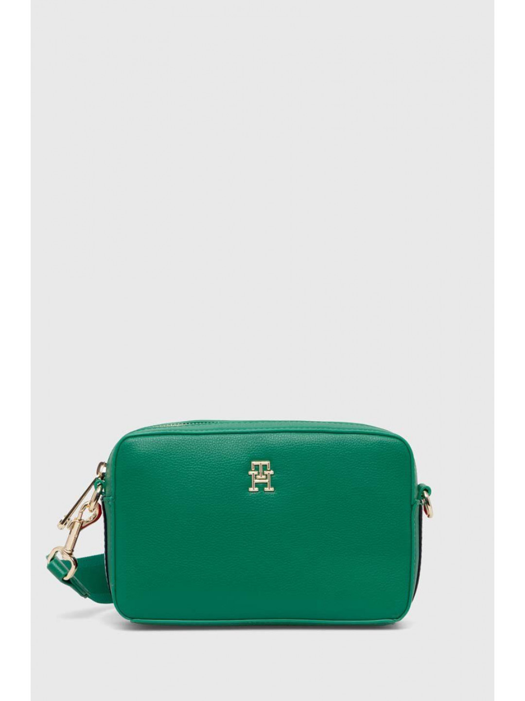 Kabelka Tommy Hilfiger zelená barva AW0AW15707