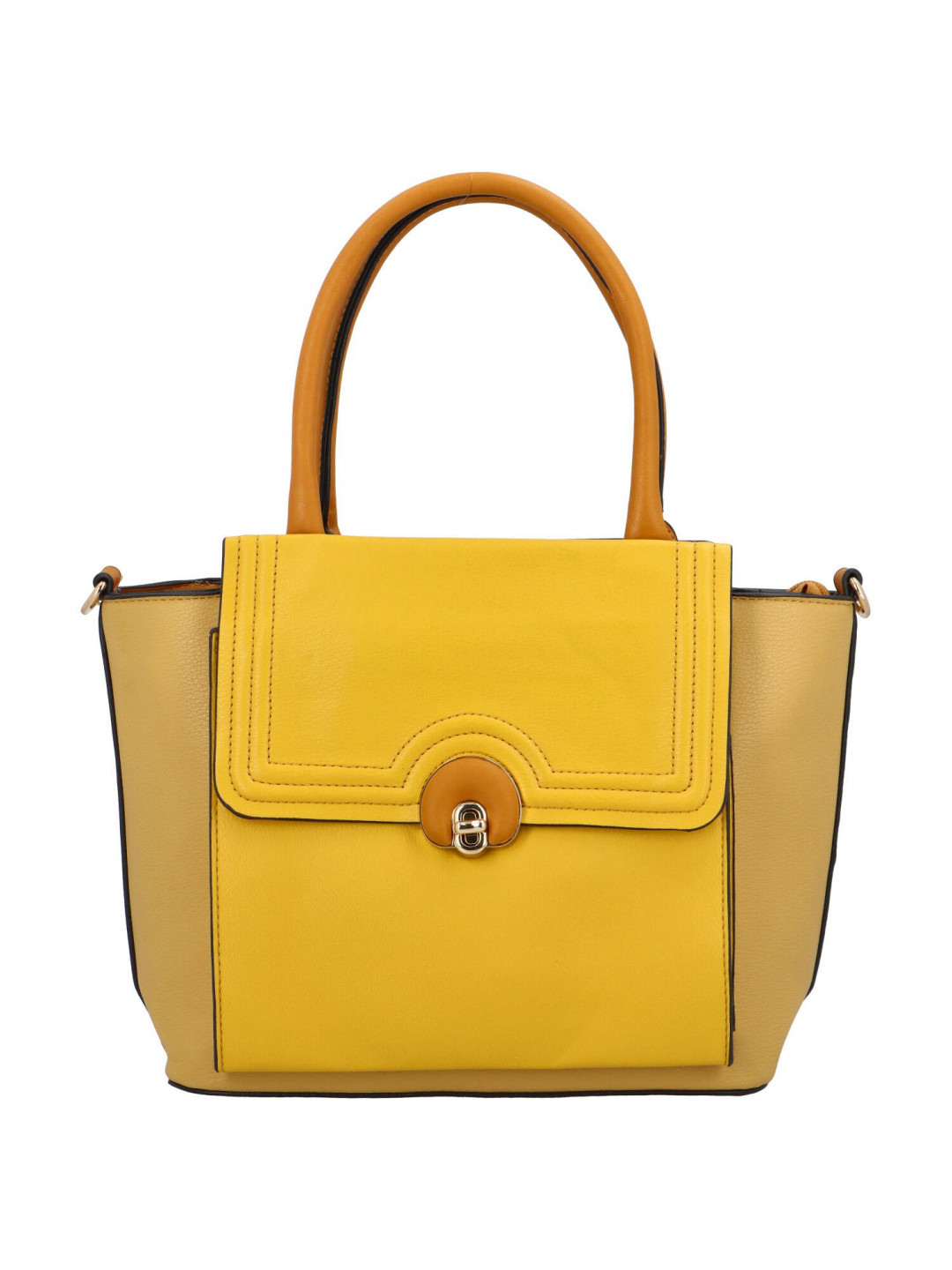 Dámská kabelka přes rameno žlutá – MARIA C Ekoteria
