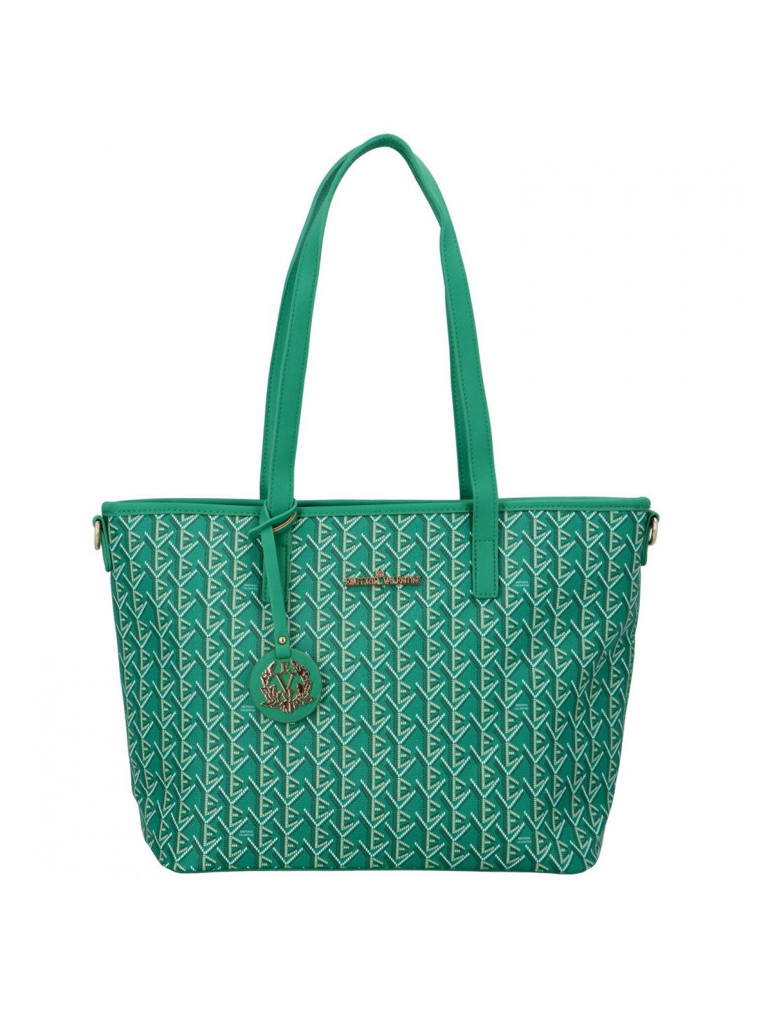 Pevná dámská kabelka zelená – Coveri Lusingiero