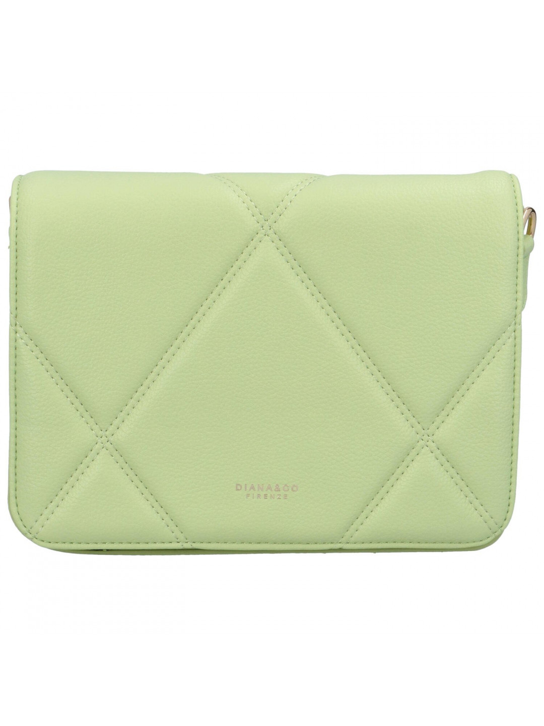 Dámská crossbody kabelka světle zelená - DIANA CO Bleneded